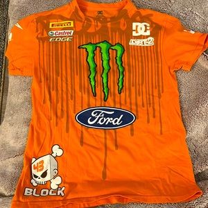 Rare DC vintage racing block 43 monster energy shirt perfect condition